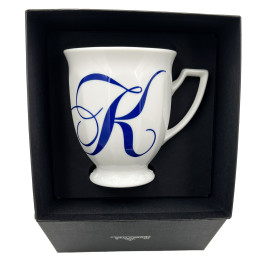 Porcelanowy kubek mały Maria Biała alfabet ,,K" Rosenthal
