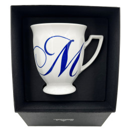 Porcelanowy kubek mały Maria Biała alfabet ,,M" Rosenthal