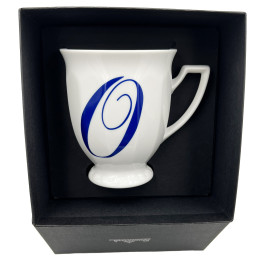 Porcelanowy kubek mały Maria Biała alfabet ,,O" Rosenthal
