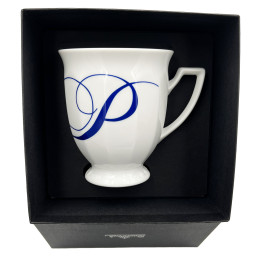 Porcelanowy kubek mały Maria Biała alfabet ,,P" Rosenthal