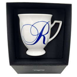 Porcelanowy kubek mały Maria Biała alfabet ,,R" Rosenthal