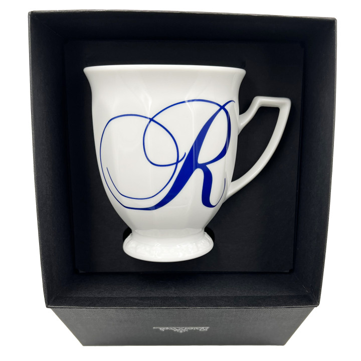 Porcelanowy kubek mały Maria Biała alfabet ,,R" Rosenthal