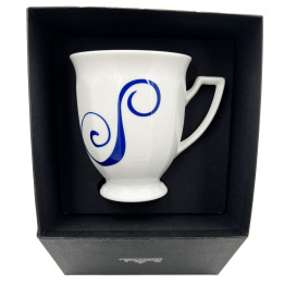 Porcelanowy kubek mały Maria Biała alfabet ,,S" Rosenthal