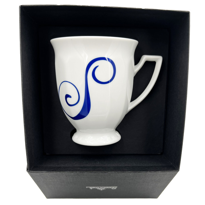 Porcelanowy kubek mały Maria Biała alfabet ,,S" Rosenthal