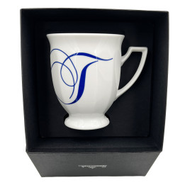Porcelanowy kubek mały Maria Biała alfabet ,,T" Rosenthal