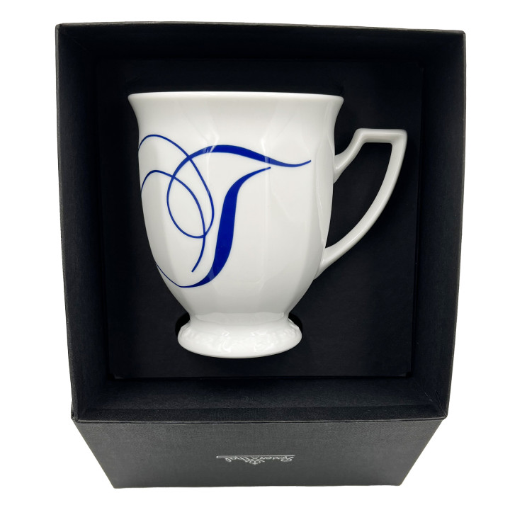 Porcelanowy kubek mały Maria Biała alfabet ,,T" Rosenthal