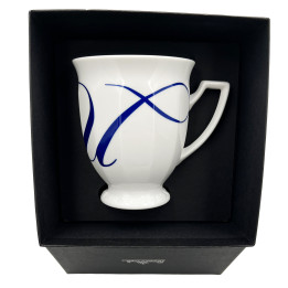 Porcelanowy kubek mały Maria Biała alfabet ,,U" Rosenthal