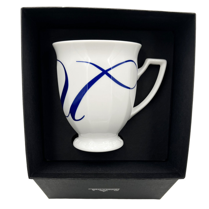 Porcelanowy kubek mały Maria Biała alfabet ,,U" Rosenthal