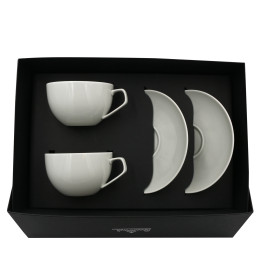 Porcelanowy zestaw kombi TAC Sensual Gentle Grey Rosenthal