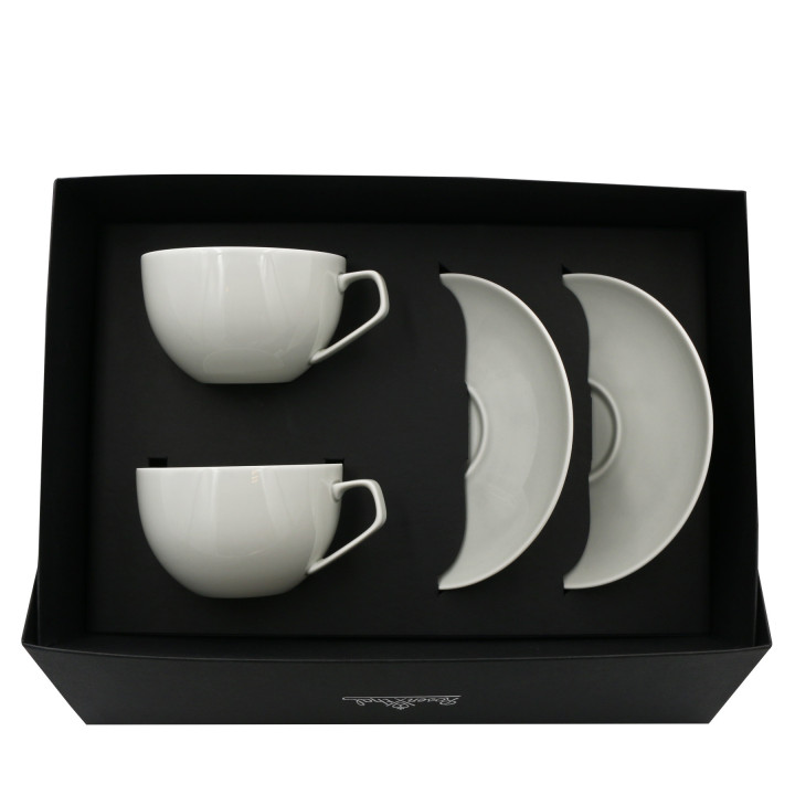 Porcelanowy zestaw kombi TAC Sensual Gentle Grey Rosenthal