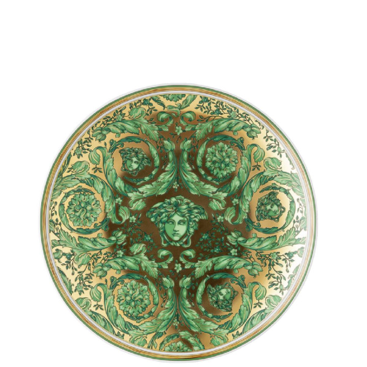 Talerz 17 cm Versace Christmas Medusa Garland Green