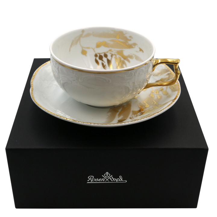 Porcelanowa filiżanka do herbaty Sanssouci Midas w opakowaniu upominkowym Rosenthal