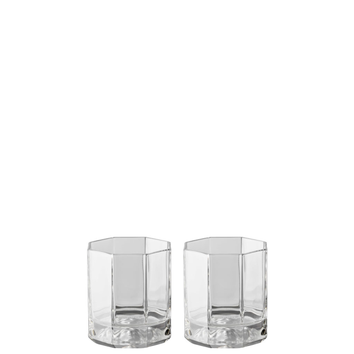 Zestaw 2 szklanek do whisky Versace Crystal Medusa Lumiere
