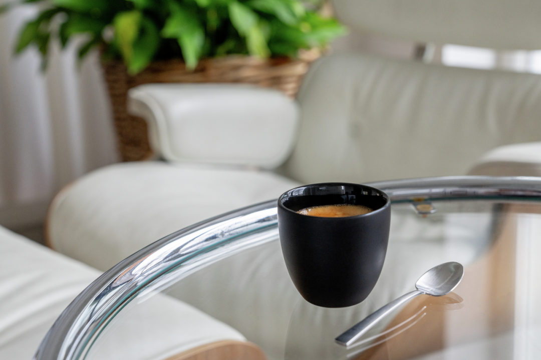 Porcelanowa filiżanka do kawy z podwójną ścianką Delicate Black Rosenthal
