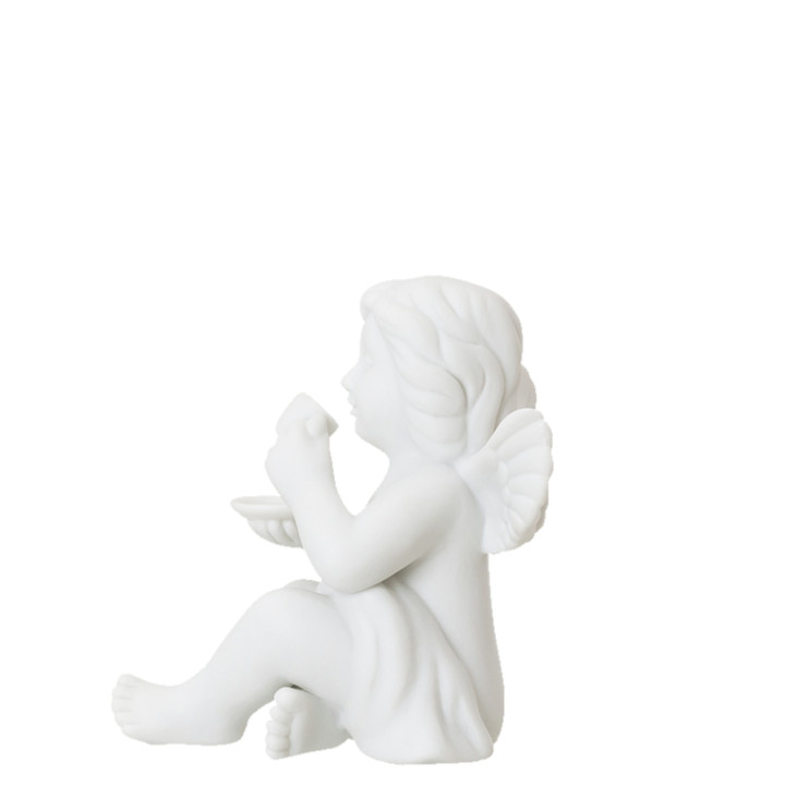 Porcelanowy anioł średni z filiżanką Rosenthal