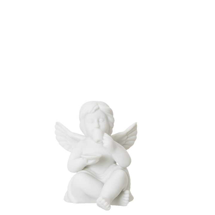 Porcelanowy anioł mały z filiżanką Rosenthal