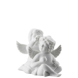 Porcelanowa para aniołów średnich z kwiatami Rosenthal
