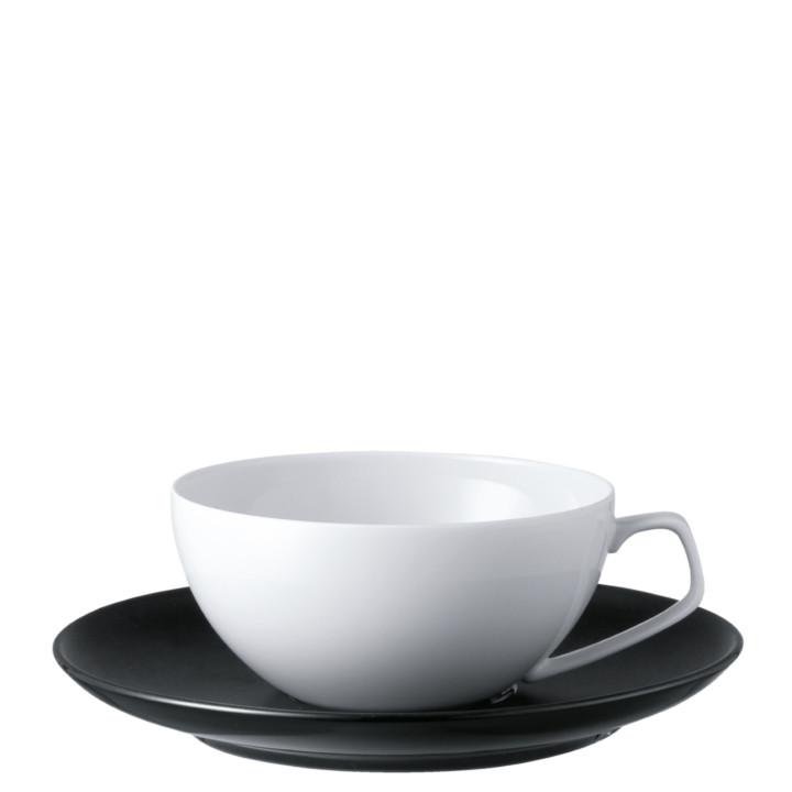 Porcelanowa filiżanka do herbaty TAC Black Gropius Rosenthal