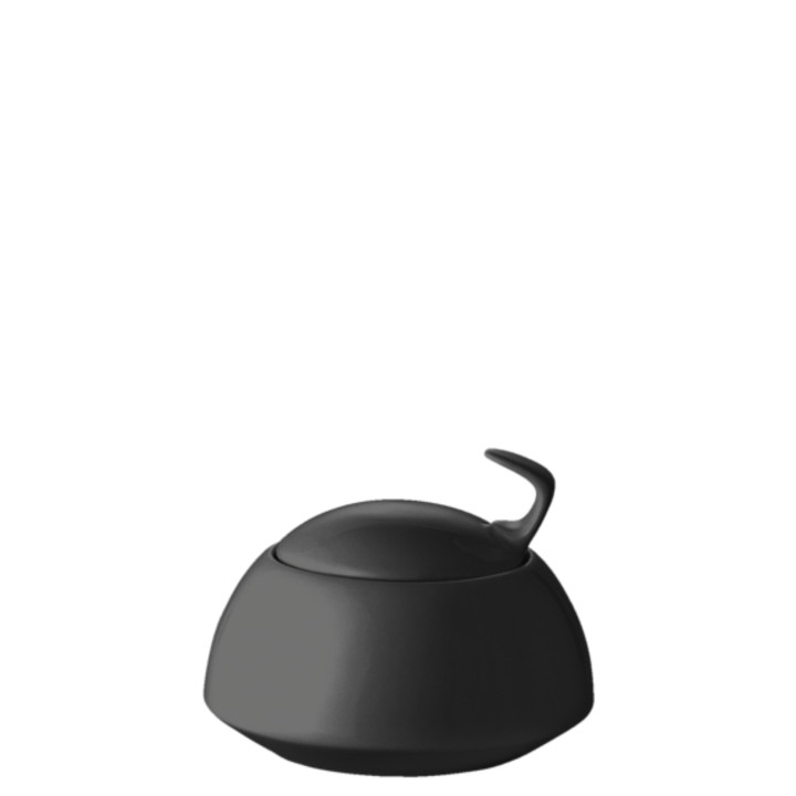 Porcelanowa cukiernica TAC Black Gropius Rosenthal