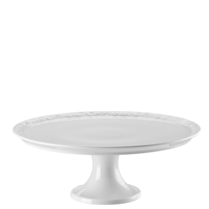 Porcelanowa tortownica na nodze 31,5 cm Maria Biała Rosenthal