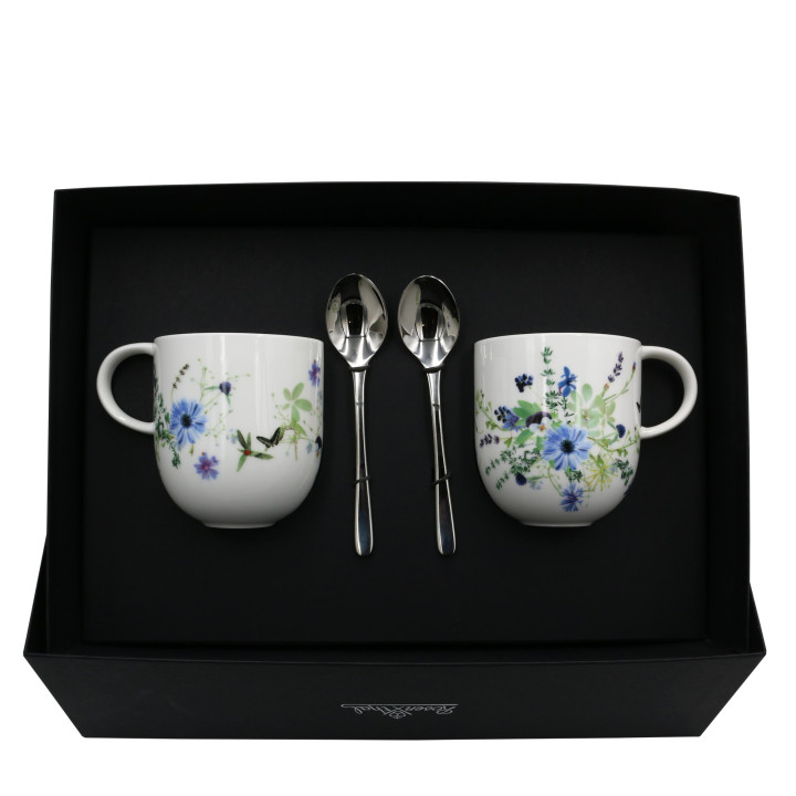 Porcelanowy zestaw kubki Brillance Wiosenny Ogród motyw 3 Rosenthal