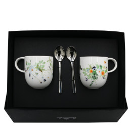 Porcelanowy zestaw kubki Brillance Wiosenny Ogród motyw 4 Rosenthal