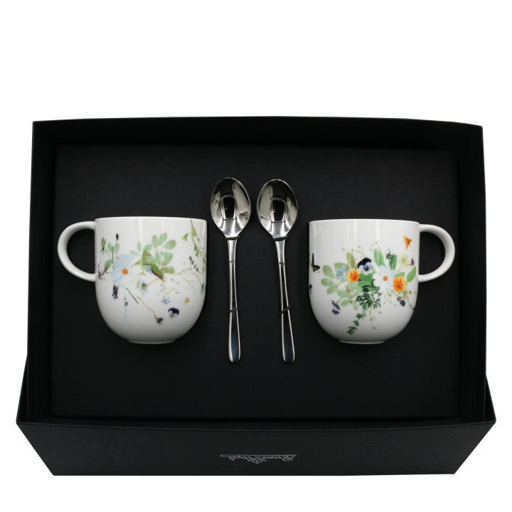 Porcelanowy zestaw kubki Brillance Wiosenny Ogród motyw 4 Rosenthal