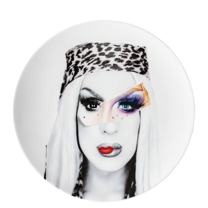 Porcelanowy talerz kolekcjonerski 28 cm Drag Queen mot. 1 Rosenthal