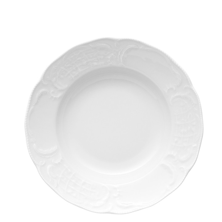 Porcelanowy talerz głęboki 23 cm Sanssouci White Rosenthal