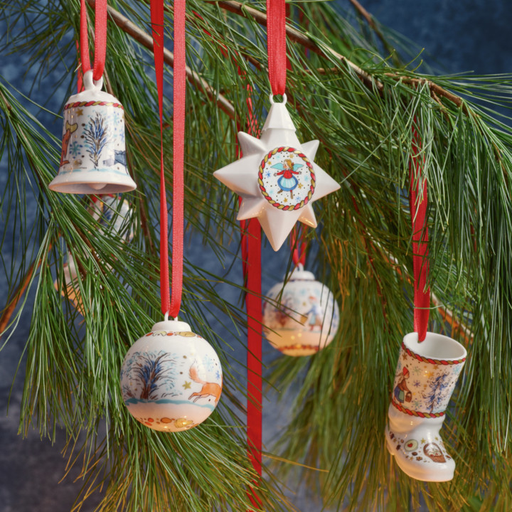 Zestaw 12 mini bombek Christmas Carol