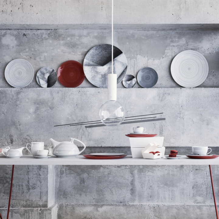 Porcelanowy talerz 28 cm Gropius Stripes Rosenthal