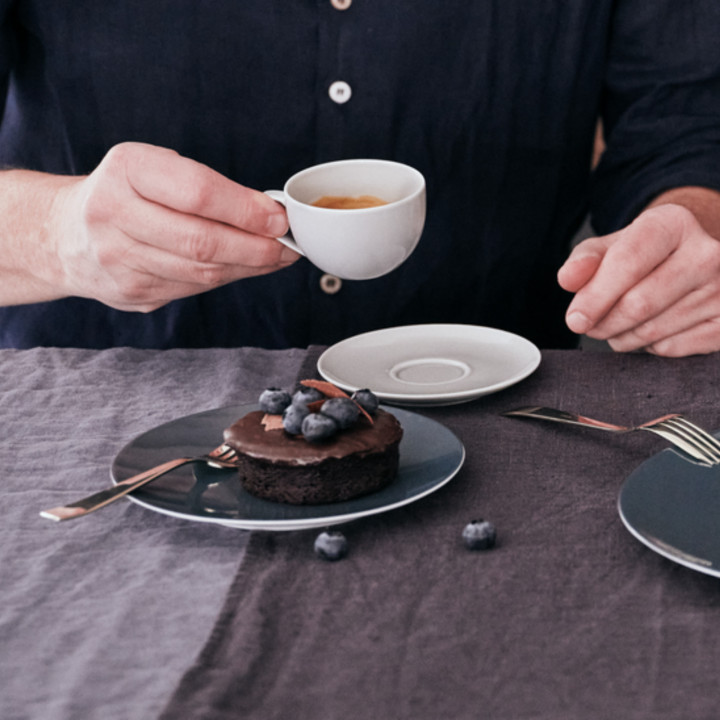Porcelanowa filiżanka do espresso TAC Sensual Gentle Grey Rosenthal
