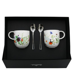 Porcelanowy zestaw kubki Brillance Wiosenny Ogród motyw 1 Rosenthal