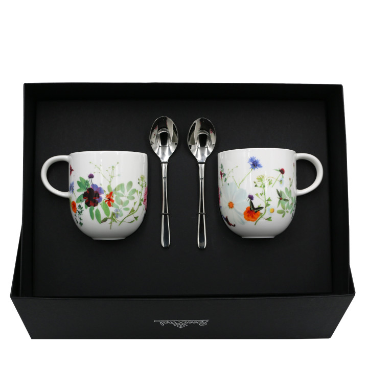 Porcelanowy zestaw kubki Brillance Wiosenny Ogród motyw 1 Rosenthal