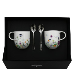 Porcelanowy zestaw kubki Brillance Wiosenny Ogród motyw 2 Rosenthal