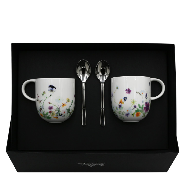 Porcelanowy zestaw kubki Brillance Wiosenny Ogród motyw 2 Rosenthal