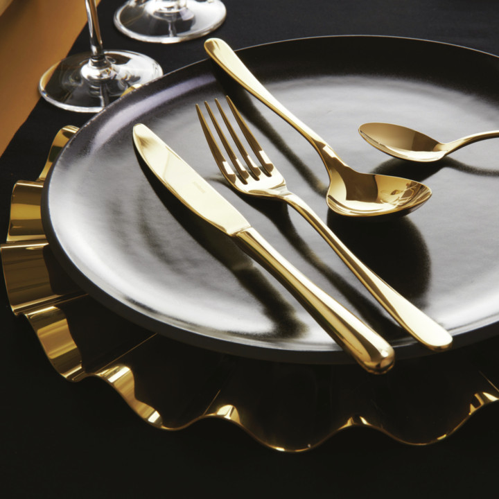 Podtalerz Kyma Mirror Gold 33 cm Sambonet