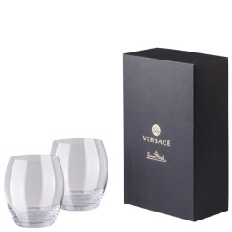 Zestaw 2 szklanek do whisky Versace Crystal Medusa Lumiere