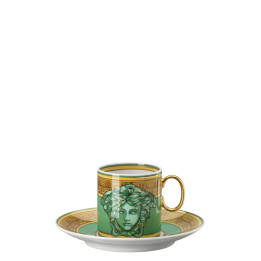 Filiżanka do espresso Versace Medusa Amplified Green Coin
