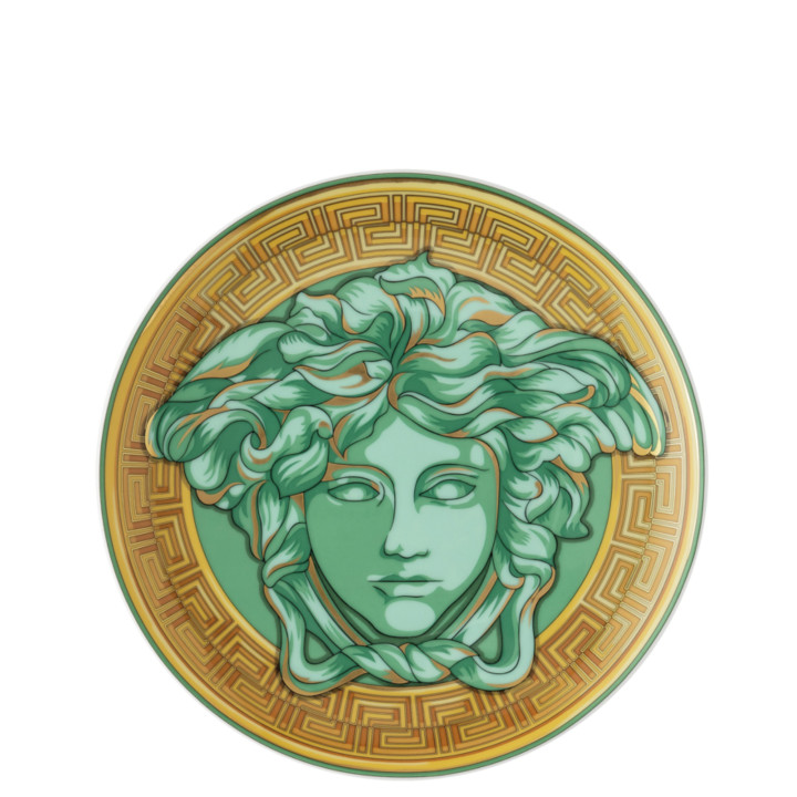 Talerz 17cm Versace Medusa Amplified Green Coin