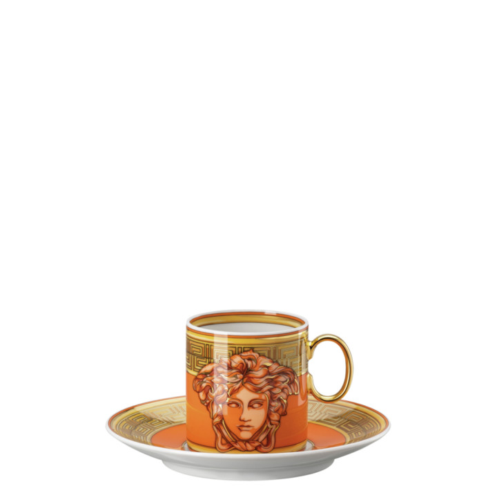 Filiżanka do espresso Versace Medusa Amplified Orange Coin