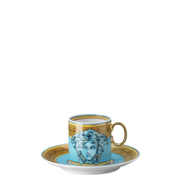 Filiżanka do espresso Versace Medusa Amplified Blue Coin
