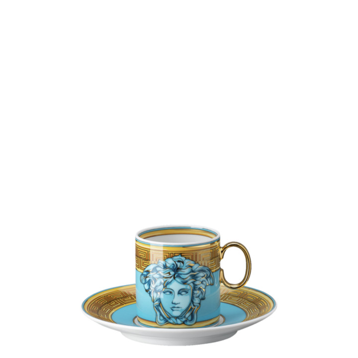 Filiżanka do espresso Versace Medusa Amplified Blue Coin