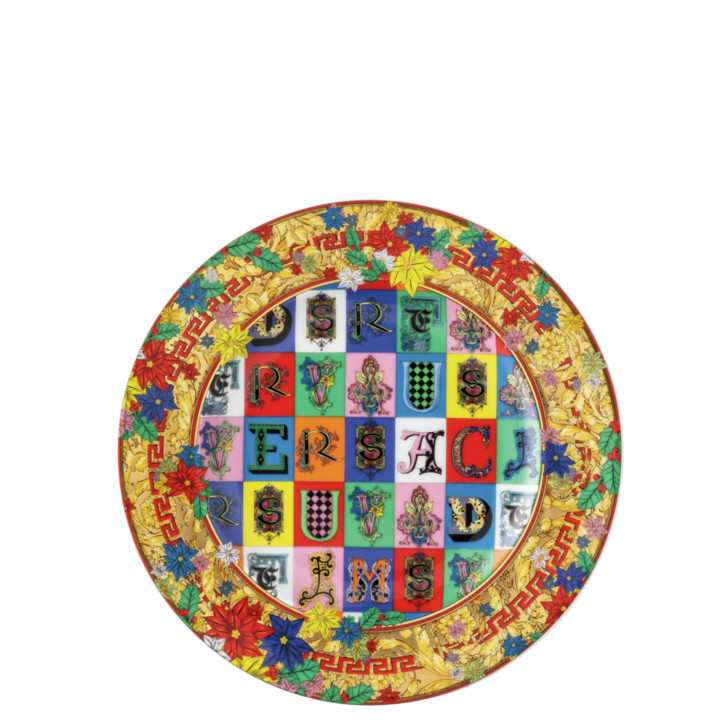 Talerz 18 cm Versace Holiday Alphabet