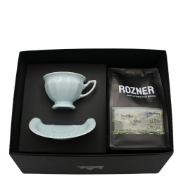 Zestaw filiżanka do kawy Maria En Vogue Mint Rosenthal i kawa "Rozner" 250 g.
