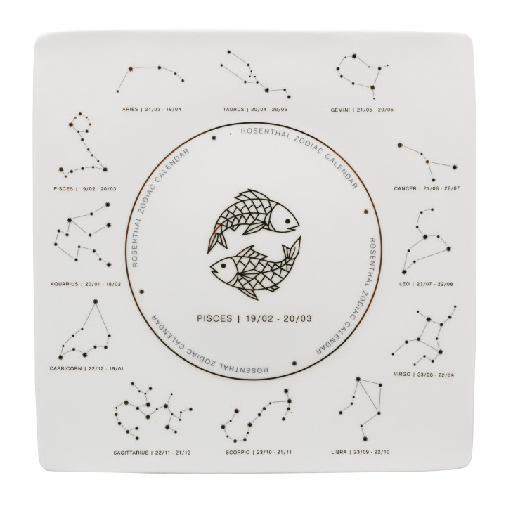 Porcelanowy talerz Znak Zodiaku Ryby Rosenthal