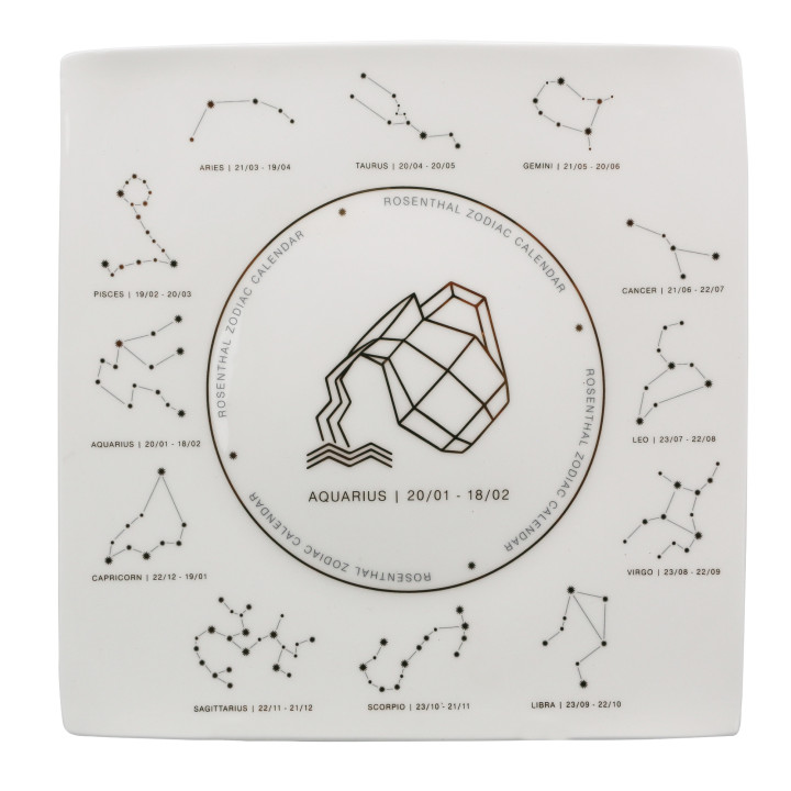 Porcelanowy talerz Znak Zodiaku Wodnik Rosenthal
