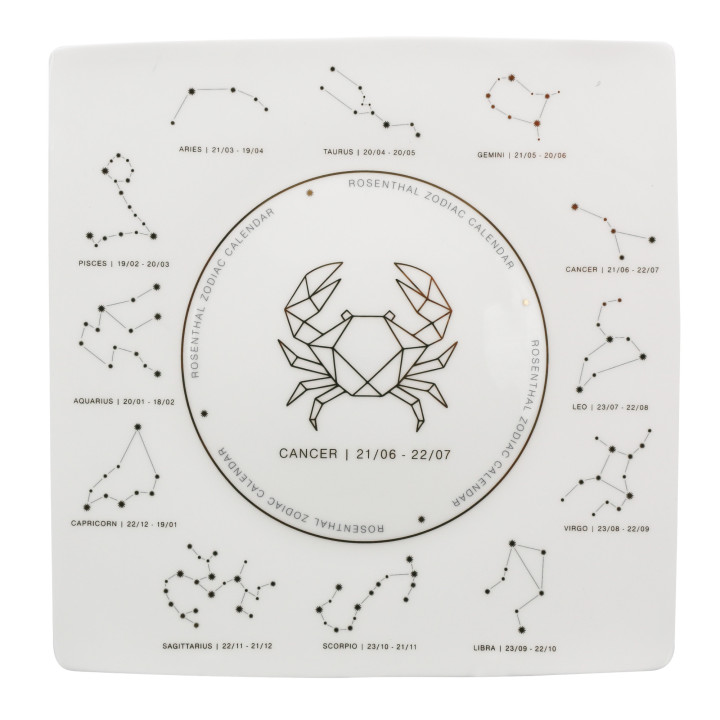 Porcelanowy talerz Znak Zodiaku Rak Rosenthal
