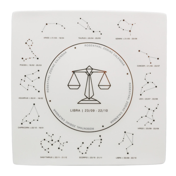 Porcelanowy talerz Znak Zodiaku Waga Rosenthal