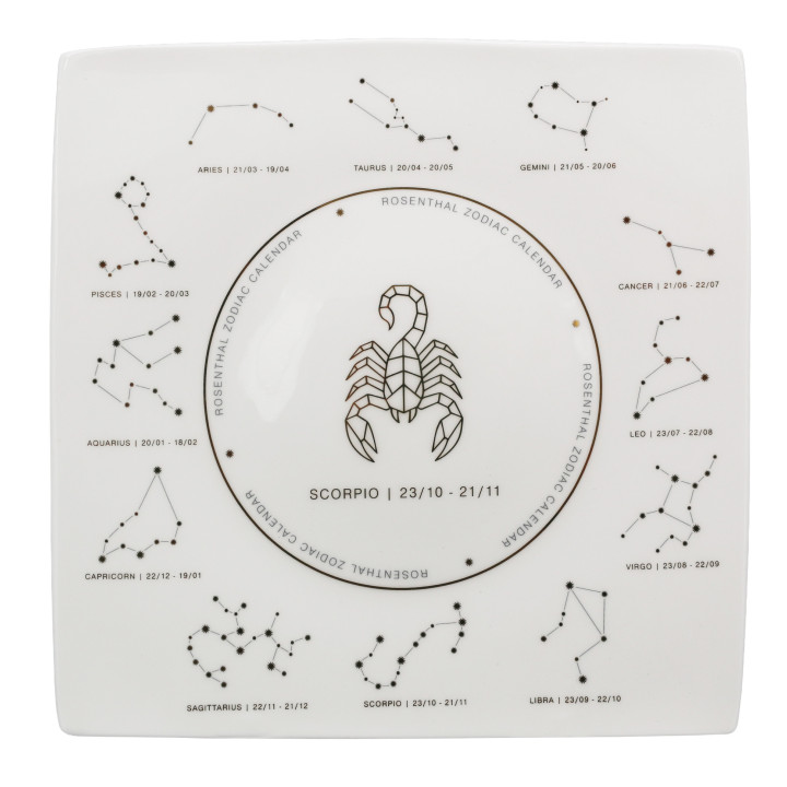Porcelanowy talerz Znak Zodiaku Skorpion Rosenthal